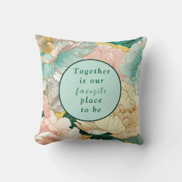 ボヘミアンフラワーのウェディング クッション