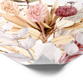 ボヘミアンフラワーズウェディングレセプションサンキュー ポスター (角)