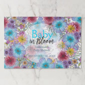 ボヘミアンフラワーズベビーイン開花紙ランチョンマット ペーパーパッド (正面)