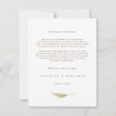 ボヘミアンフラワーズ&パンパスグラスサンキューカード サンキューカード (裏面)