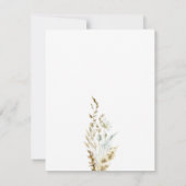 ボヘミアンフラワーズ&パンパスグラスブライダルシャワー 招待状 (裏面)