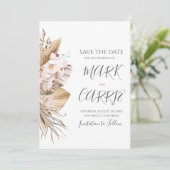 ボヘミアンフラワーテラコッタウェディング セーブザデート (スタンド正面)