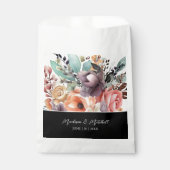 ボヘミアンフラワーボケッ ト水彩 フェイバーバッグ (正面)