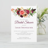 ボヘミアンフラワーロマンス ブライダルシャワー 招待状 (スタンド正面)