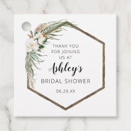 ボヘミアンフラワー ウェディングシャワー フェアタグ フェイバータグ