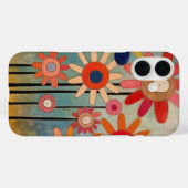 ボヘミアンフラワー カラフル Case-Mate iPhoneケース (裏面 (横))