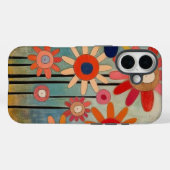 ボヘミアンフラワー カラフル Case-Mate iPhoneケース (裏面 (横))