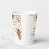 ボヘミアンフラワー＆フェザーシャワー 紙コップ (右)