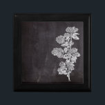 ボヘミアンフランスのシックな田舎の黒板植物学 ギフトボックス<br><div class="desc">ボヘミアンフランスのシックな田舎の黒板の植物性キッチンアクセサリー。植物性フランスの黒板ホームアクセサリー。素朴黒板植物性結婚式の引き出物。</div>