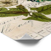 ボヘミアンフランスのスクリプト ポスター (角)