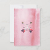 ボヘミアンフリースピリット結婚式招待状rsvp 出欠カード (裏面)