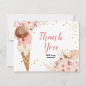 ボヘミアンフローラアイスクリームサンキューカード サンキューカード (正面)