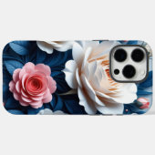 ボヘミアンフローラアートがギフトに最適タフ Case-Mate iPhoneケース (裏面 (横))