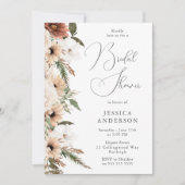 ボヘミアンフローラエレガンスブライダルシャワー 招待状 (正面)