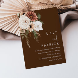 ボヘミアンフローラサマー&オールシーズ結婚ンズ 招待状