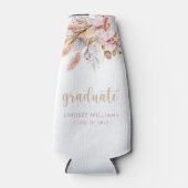 ボヘミアンフローラダスティピンクパンパスグラス卒業 ボトルクーラー (正面)
