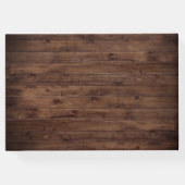 ボヘミアンフローラテラコッタ結婚ズ素朴ウッド ゲストブック (裏面)