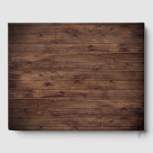 ボヘミアンフローラテラコッタ結婚ズ素朴ウッド ゲストブック (裏面)