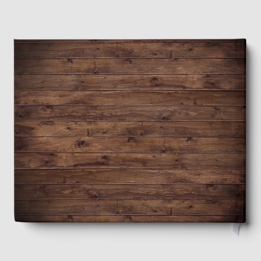 ボヘミアンフローラテラコッタ結婚ズ素朴ウッド ゲストブック (裏面)