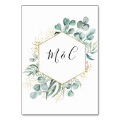 ボヘミアンフローラテラコッタ結婚ズ テーブルナンバー (裏面)