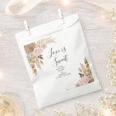 ボヘミアンフローラテラコッタ結婚ズ フェイバーバッグ (クリップ留めされた状態)