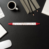 ボヘミアンフローラディティスタイル モノグラムの 黒ボールペン