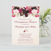 ボヘミアンフローラハネムーンシャワー招待状 招待状 (スタンド正面)