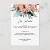 ボヘミアンフローラブーケウォータカラー エンクロージャーカード (正面)