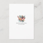 ボヘミアンフローラブーケウォータカラー エンクロージャーカード (裏面)