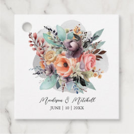 ボヘミアンフローラブーケウォータカラー フェイバータグ