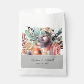 ボヘミアンフローラブーケウォータカラー フェイバーバッグ (正面)