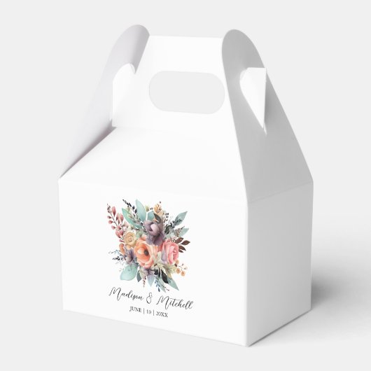 ボヘミアンフローラブーケウォータカラー フェイバーボックス (正面サイド)