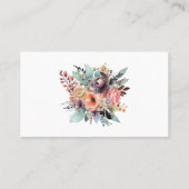 ボヘミアンフローラブーケウォータカラー プレイスカード (裏面)