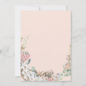 ボヘミアンフローラベビーシャワーサンキューカード サンキューカード (裏面)