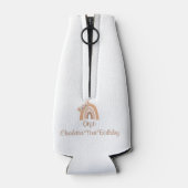 ボヘミアンフローラレインボー1stバースデーピンクパステル ボトルクーラー (裏面)