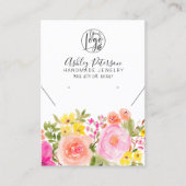 ボヘミアンフローラロゴジュエリーイヤリングネックレス 名刺 (正面)