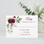 ボヘミアンフローラロマンスRSVPカード (スタンド正面)