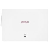 ボヘミアンフローラロマ結婚ンスサンキューカード (裏面横)