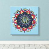 ボヘミアンフローラ包装キャンバス キャンバスプリント (インサイチュ (ウッドフロア))