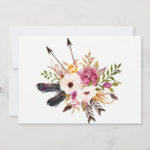 ボヘミアンフローラ卒業パーティー招待状 招待状 (裏面)