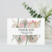 ボヘミアンフローラ結婚フレーム サンキューカード (スタンド正面)
