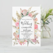 ボヘミアンフローラ結婚フレーム 招待状 (スタンド正面)