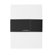 ボヘミアンフローラ結婚白黒 招待状ベリーバンド (裏面例)