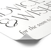 ボヘミアンフローラ&フェザーアドバイス&ウィッシュ ポスター (角)