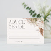 ボヘミアンフローラ&フェザーアドバイスfor Bride 招待状 (スタンド正面)