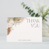 ボヘミアンフローラ&フェザーサンキューカード 招待状 (スタンド正面)