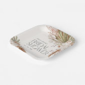 ボヘミアンフローラ&フェザーシャワー ペーパープレート (傾斜あり)