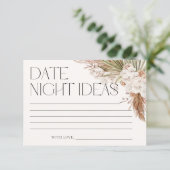 ボヘミアンフローラ&フェザーズデイトナイトアイディア 招待状 (スタンド正面)