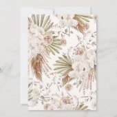 ボヘミアンフローラ&フェザーズブランチ&バブリー 招待状 (裏面)