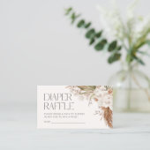 ボヘミアンフローラ&フェザーベビーシャワー エンクロージャーカード (スタンド正面)